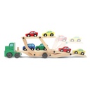 Car Carrier Truck & Cars Wooden Toy Set