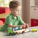 Car Carrier Truck & Cars Wooden Toy Set