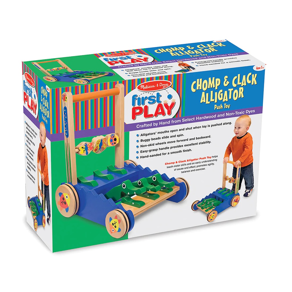 Chomp and Clack Alligator Push Toy