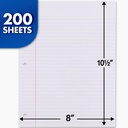 College Ruled Notebook Filler Paper 600 Sheets