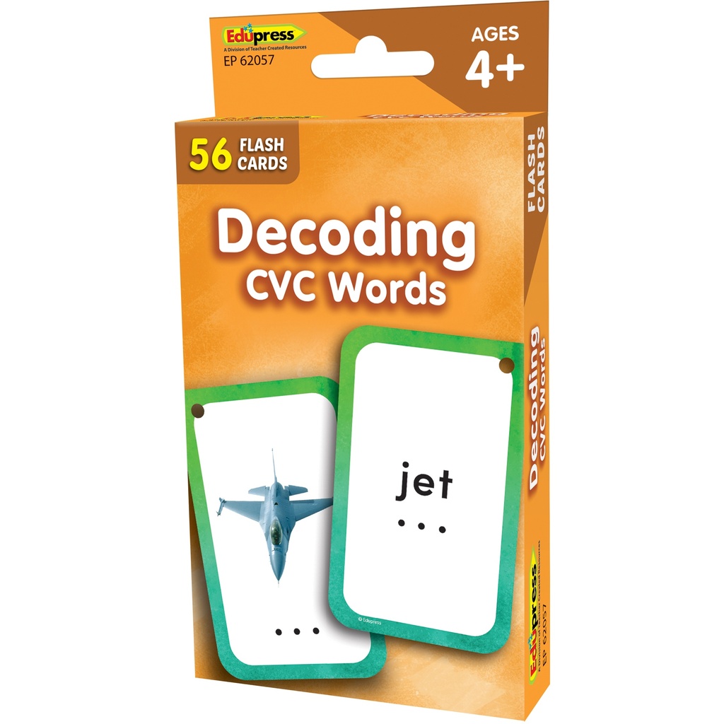 Decoding CVC Words Flash Cards