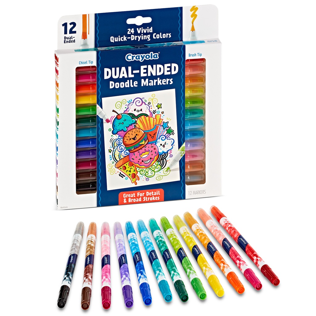 Doodle & Draw Dual-Ended Doodle Marker 12 Count