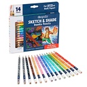 Doodle & Draw Sketch & Shade Doodle Pencil 14 Count