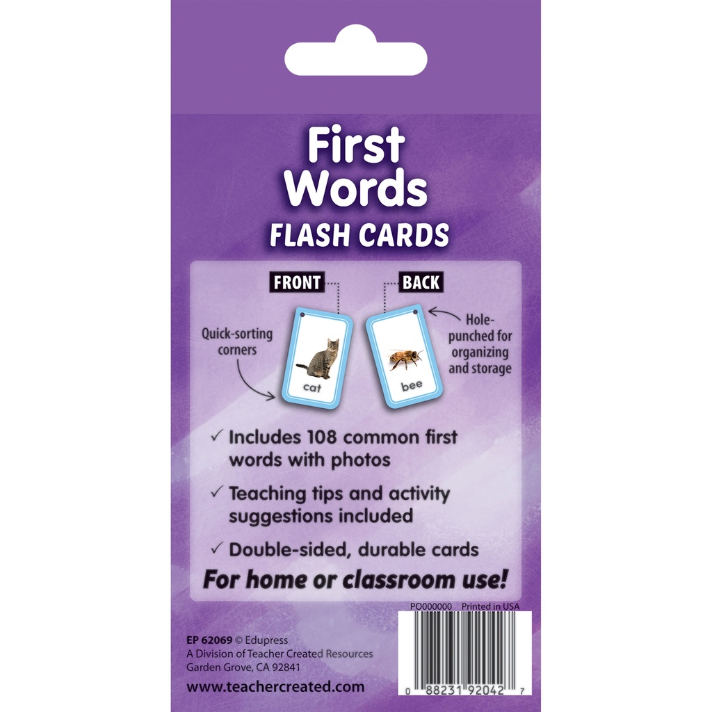 First Words Flash Cards