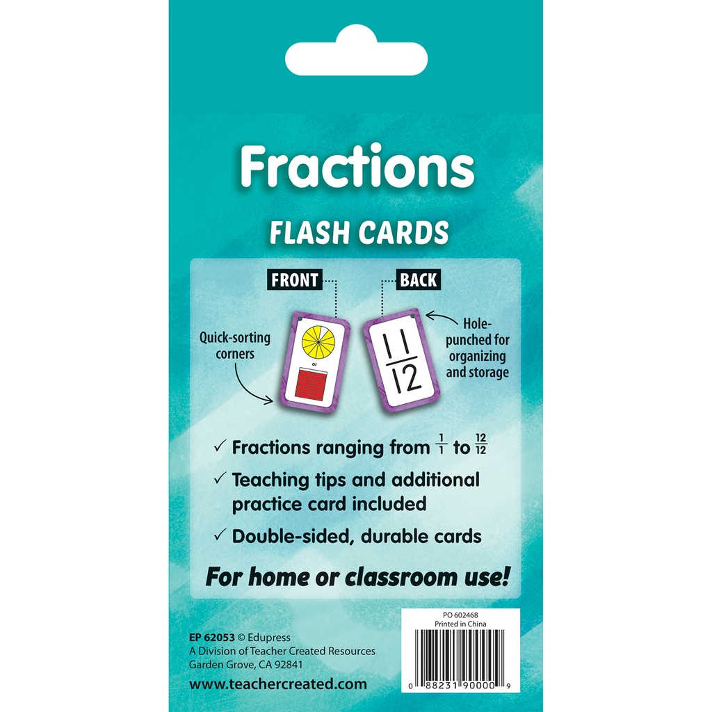 Fractions Flash Cards