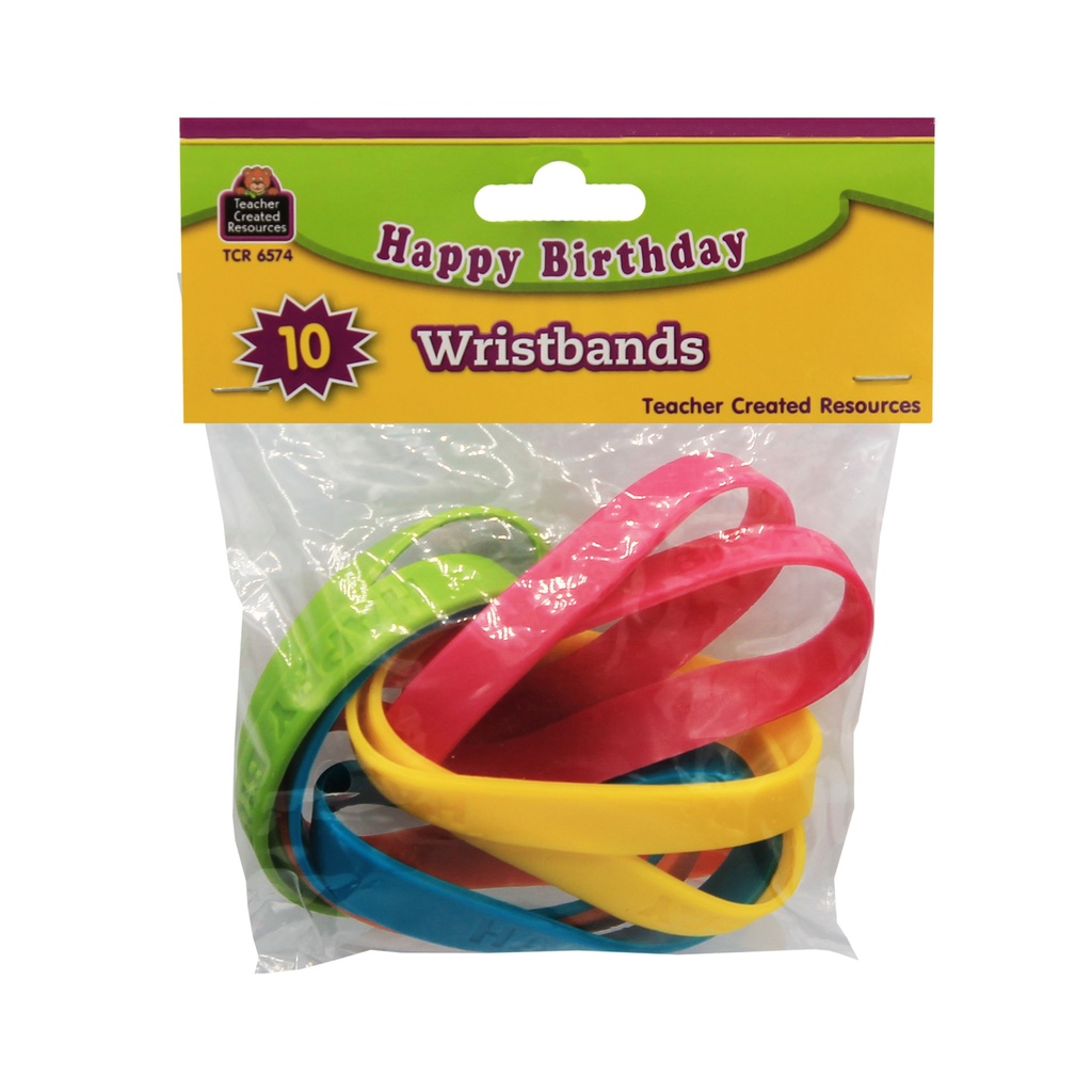 Happy Birthday Wristband Classroom Super Pack 60ct