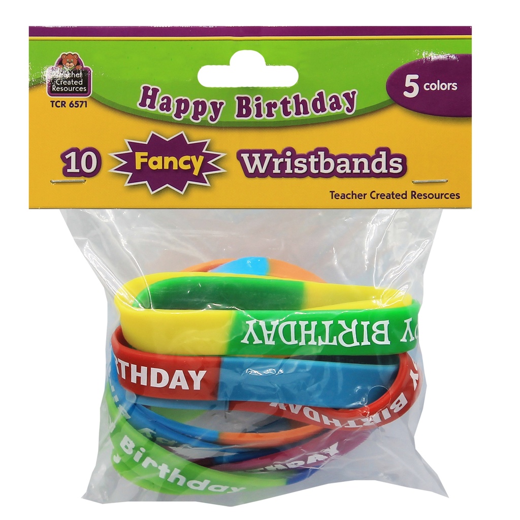 Happy Birthday Wristband Classroom Super Pack 60ct