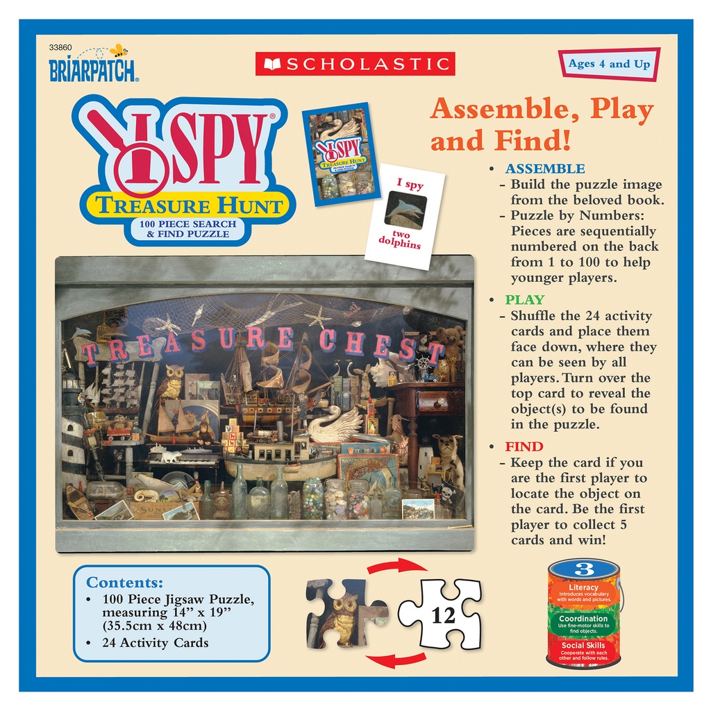 I SPY® Treasure Hunt 100-Piece Search and Find Puzzle