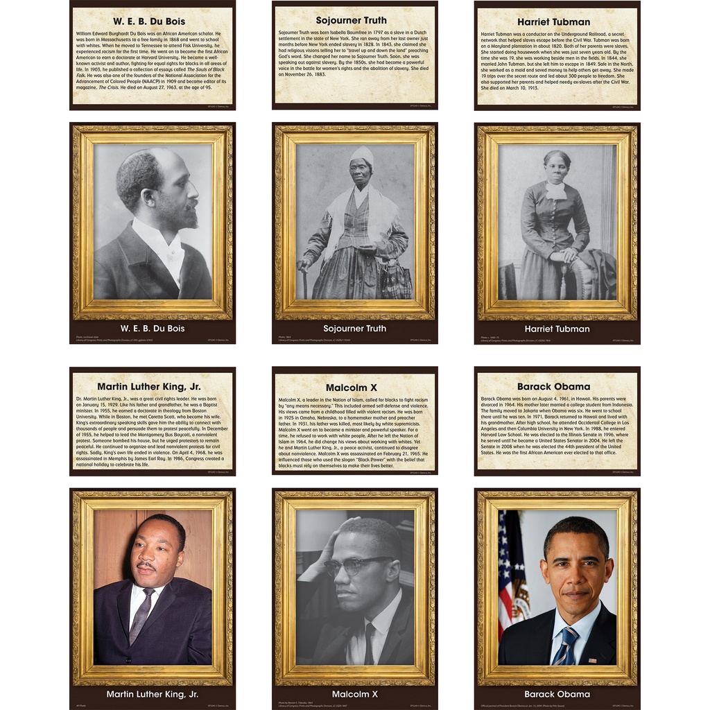 Influential Black Americans Accents Pack of 48