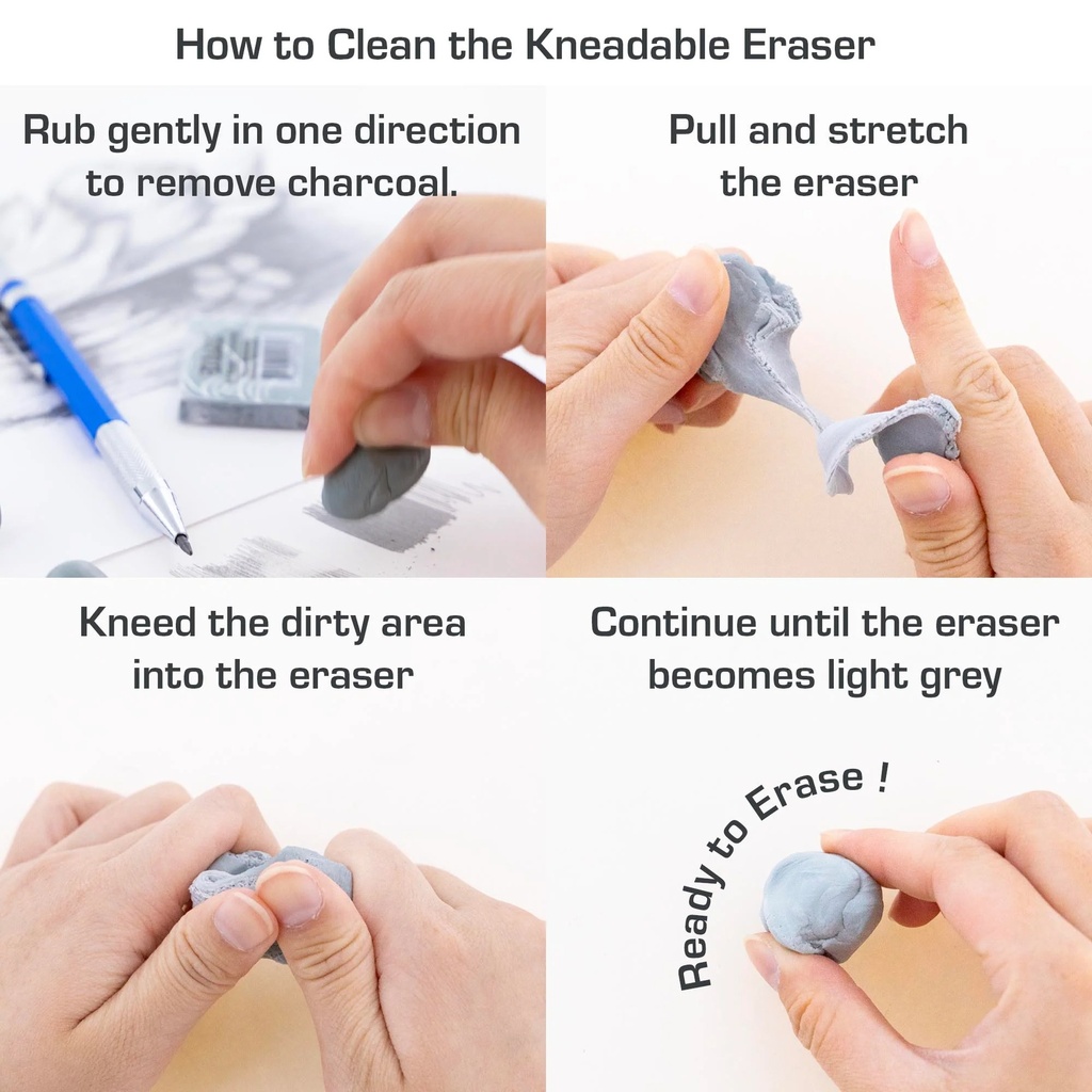 Kneadable Art Eraser Pack of 36