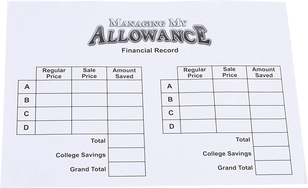 Managing My Allowance Game