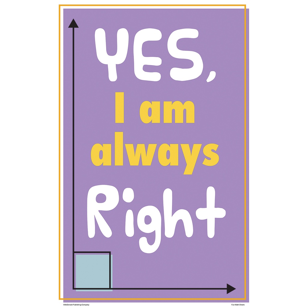 Math Fun Charts Set of 8