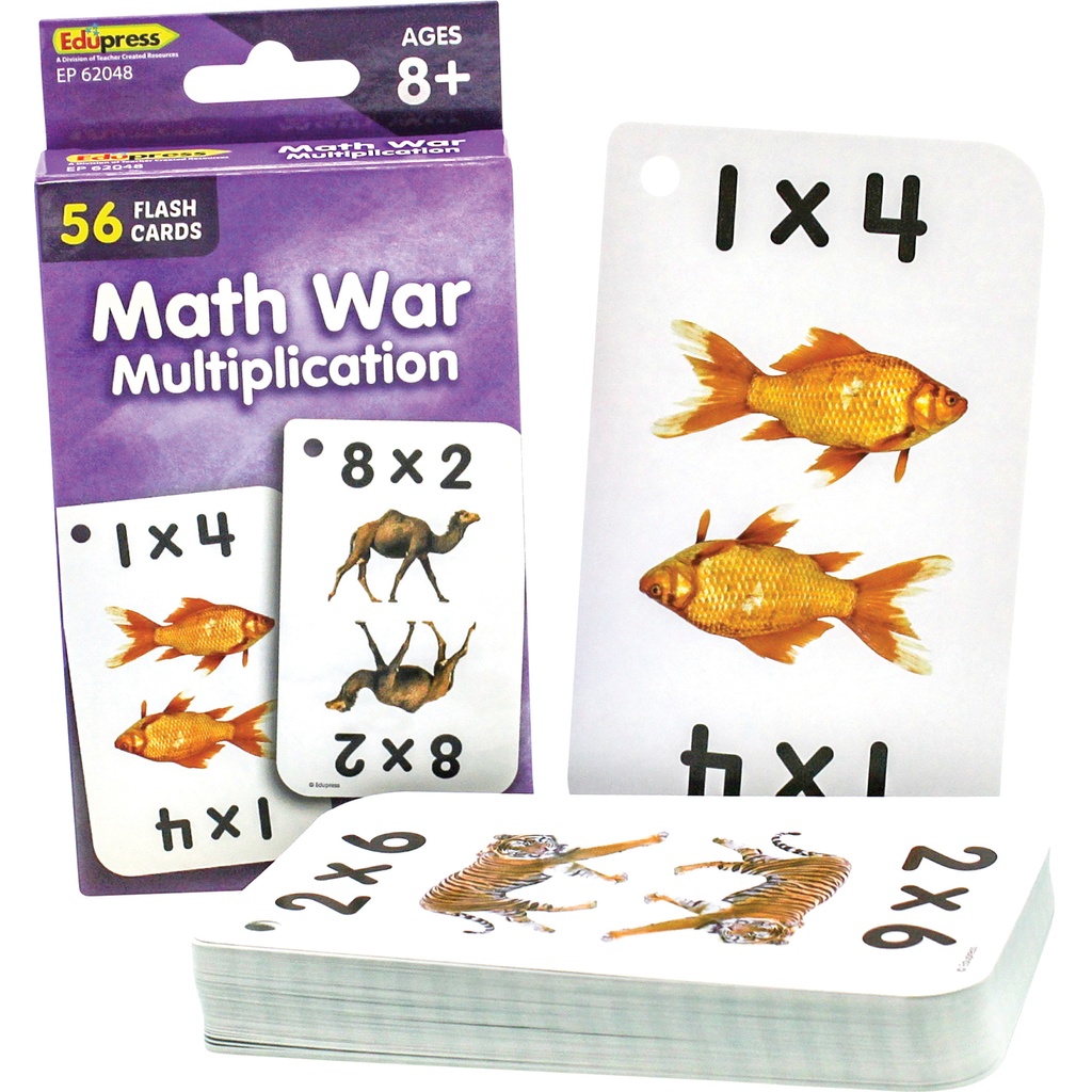 Math War (Multiplication) Flash Cards