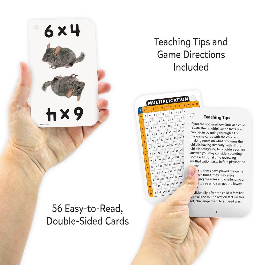 Math War (Multiplication) Flash Cards