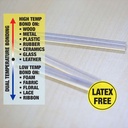 Mini Dual Temp Hot Melt Glue Sticks Box of 100