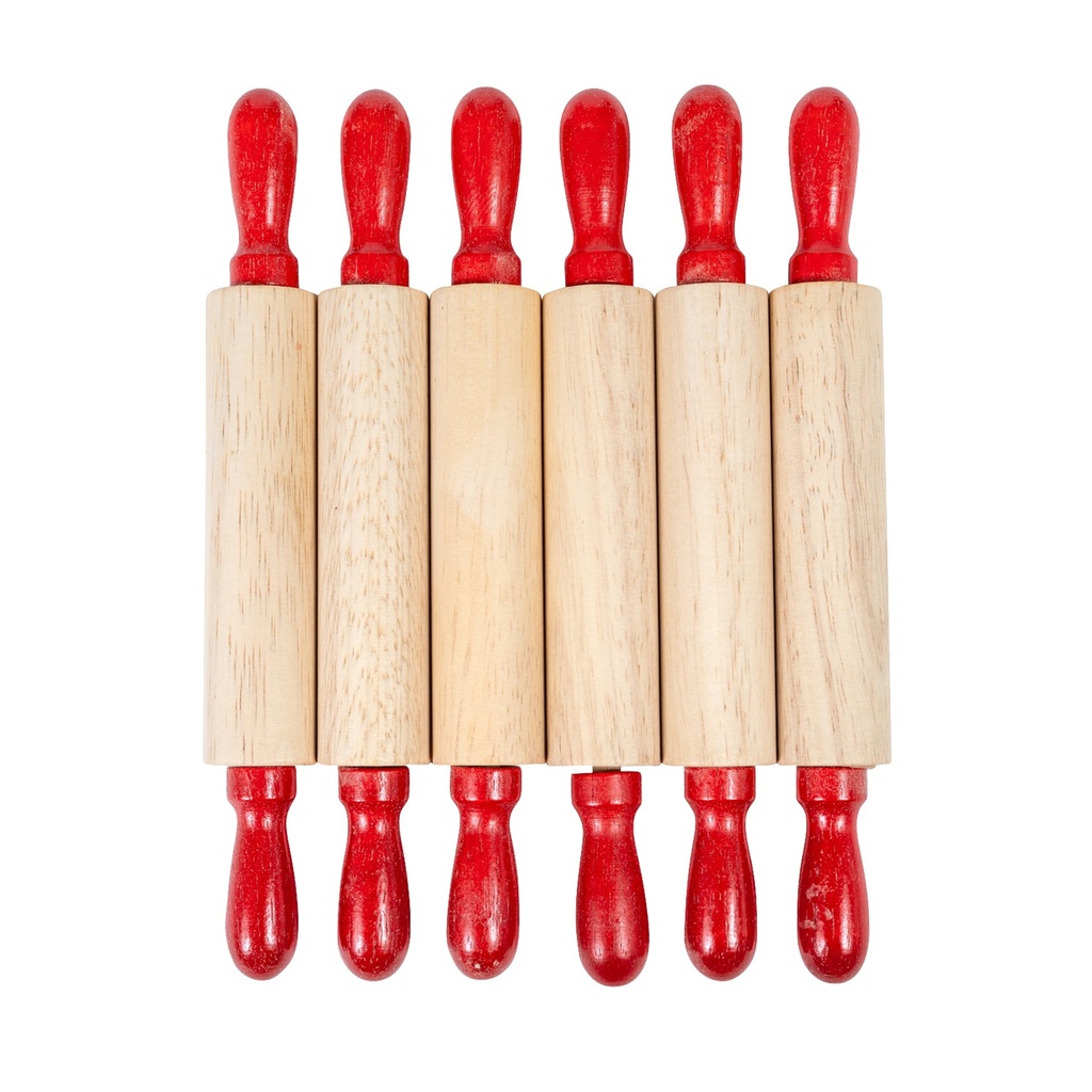 Mini Wooden Rolling Pins Set of 6