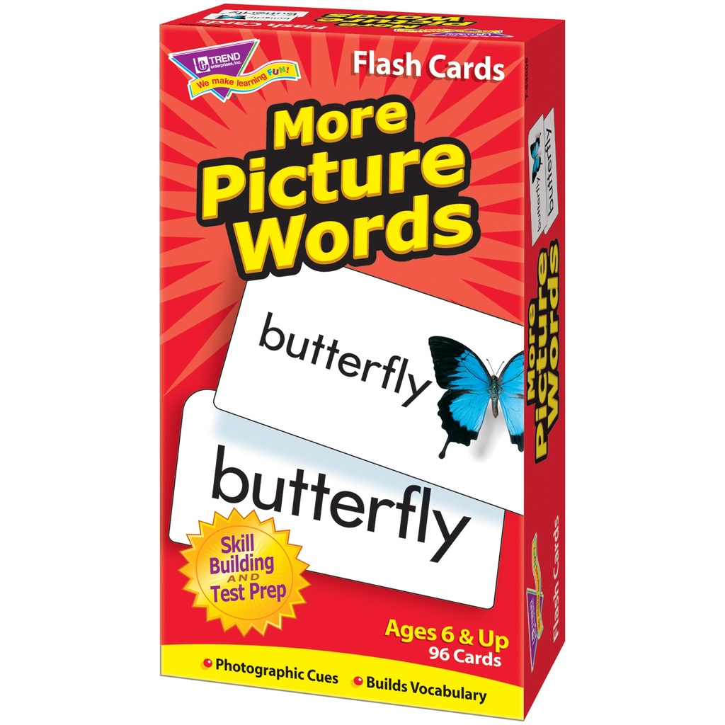 More Picture Words Skill Drill Flash Cards