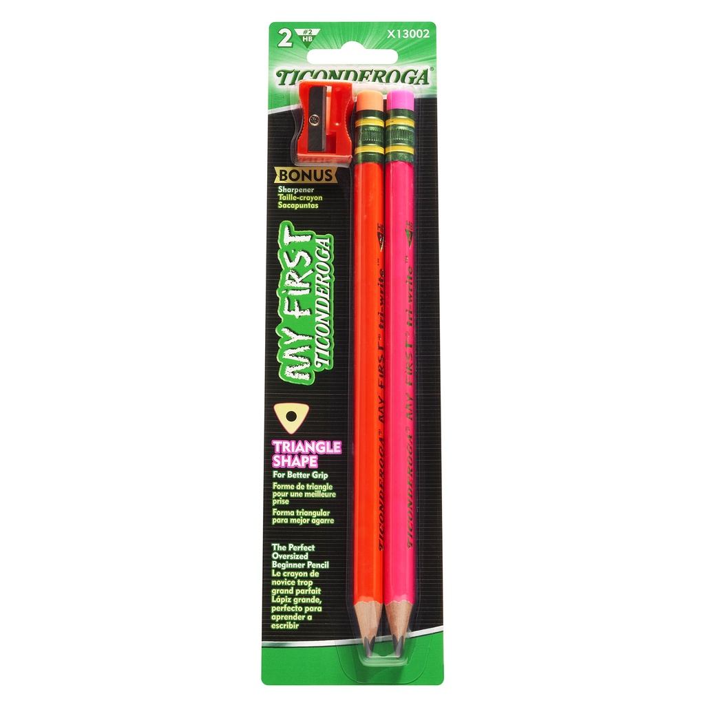 Neon Assorted My First® Tri-Write™ Wood-Cased Pencils 2 Count