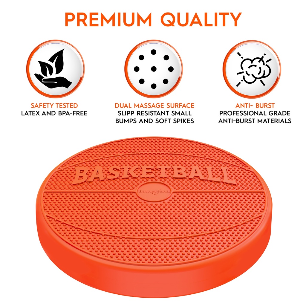 Orange Basketball Wiggle Seat Sensory Cushion