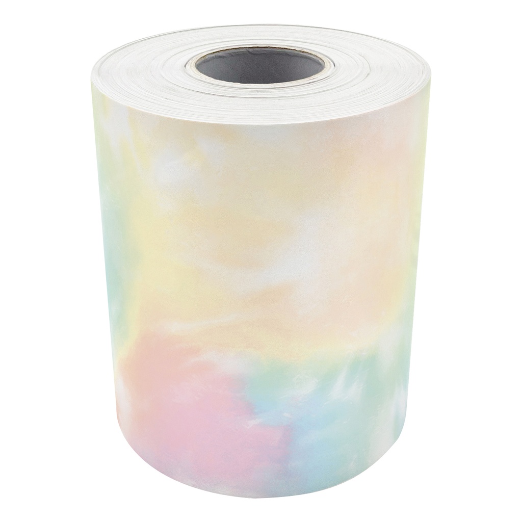 Pastel Pop Tie-Dye Straight Rolled Border Trim