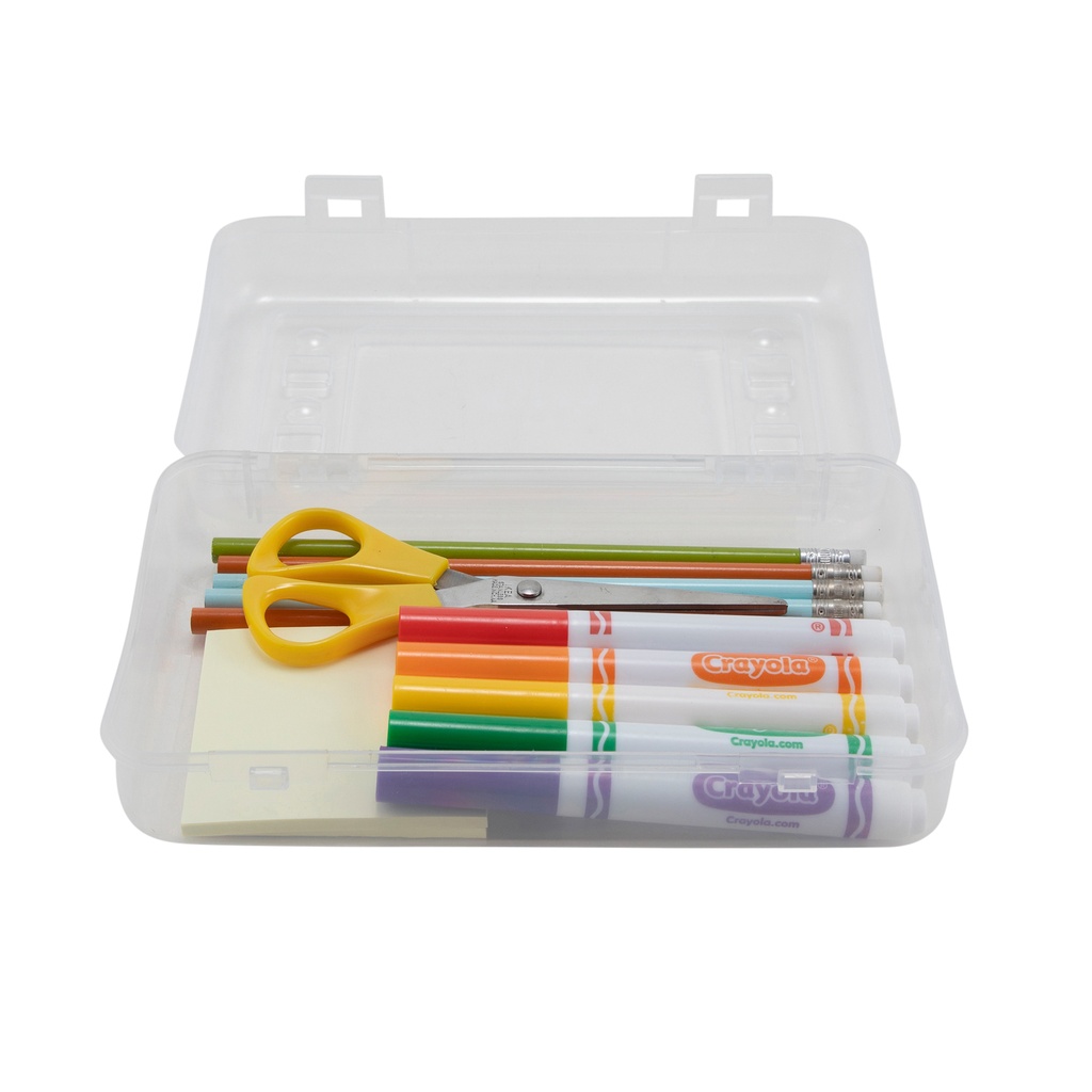 Pencil Box Clear 6ct