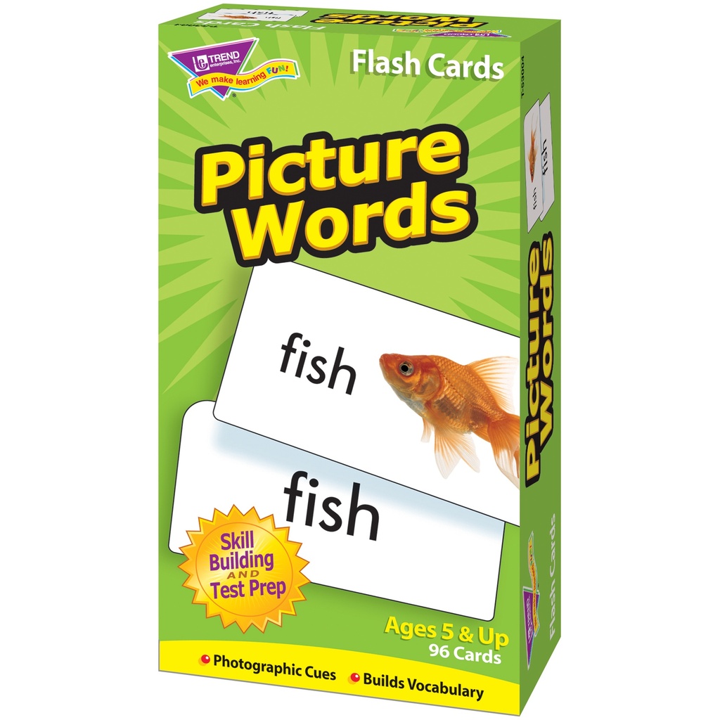 Picture Words Skill Drill Flash Cards