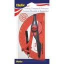 Plastic Locking Compass & Protractor 2 Piece Set