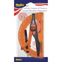 Plastic Locking Compass & Protractor 2 Piece Set