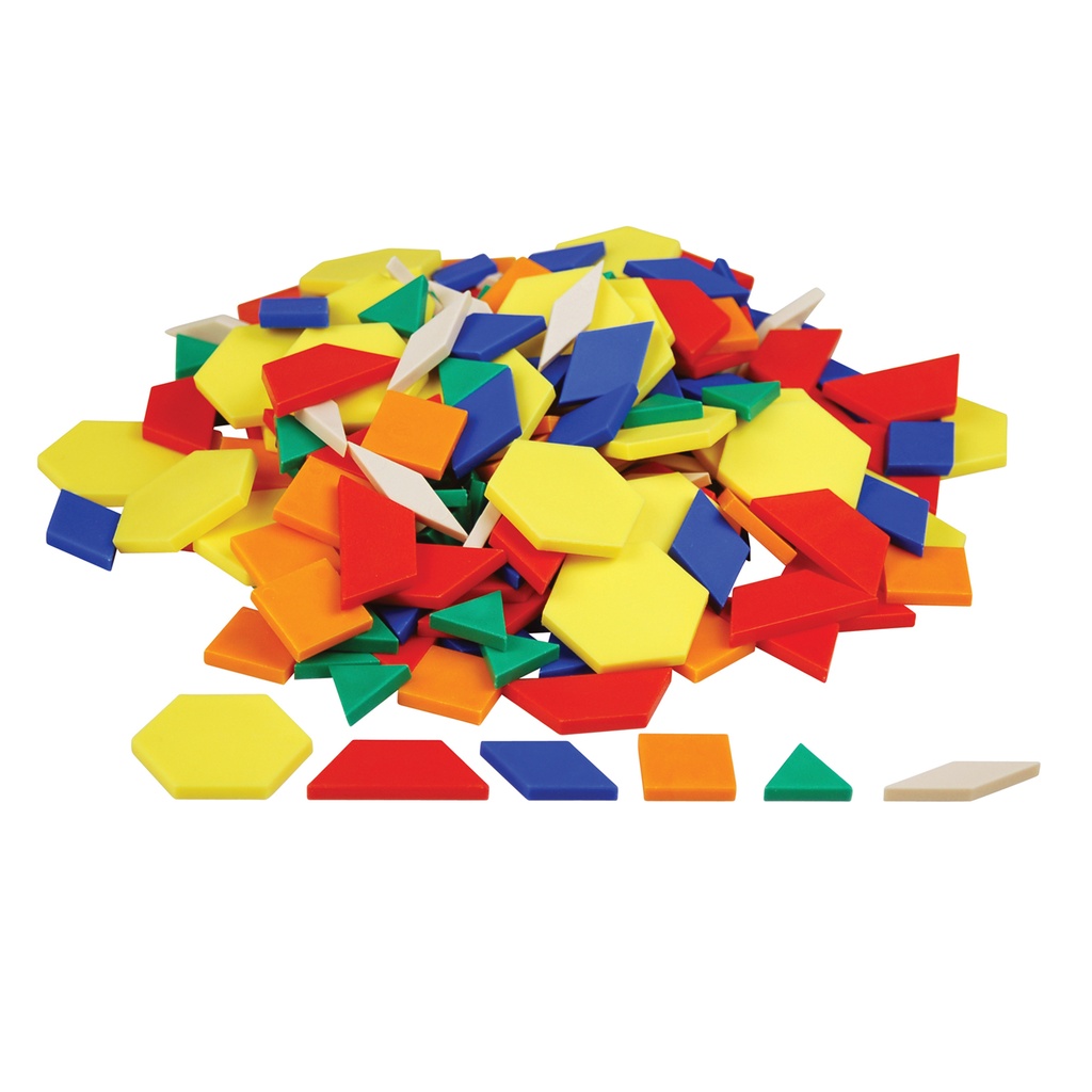 Plastic Pattern Blocks Set of 250