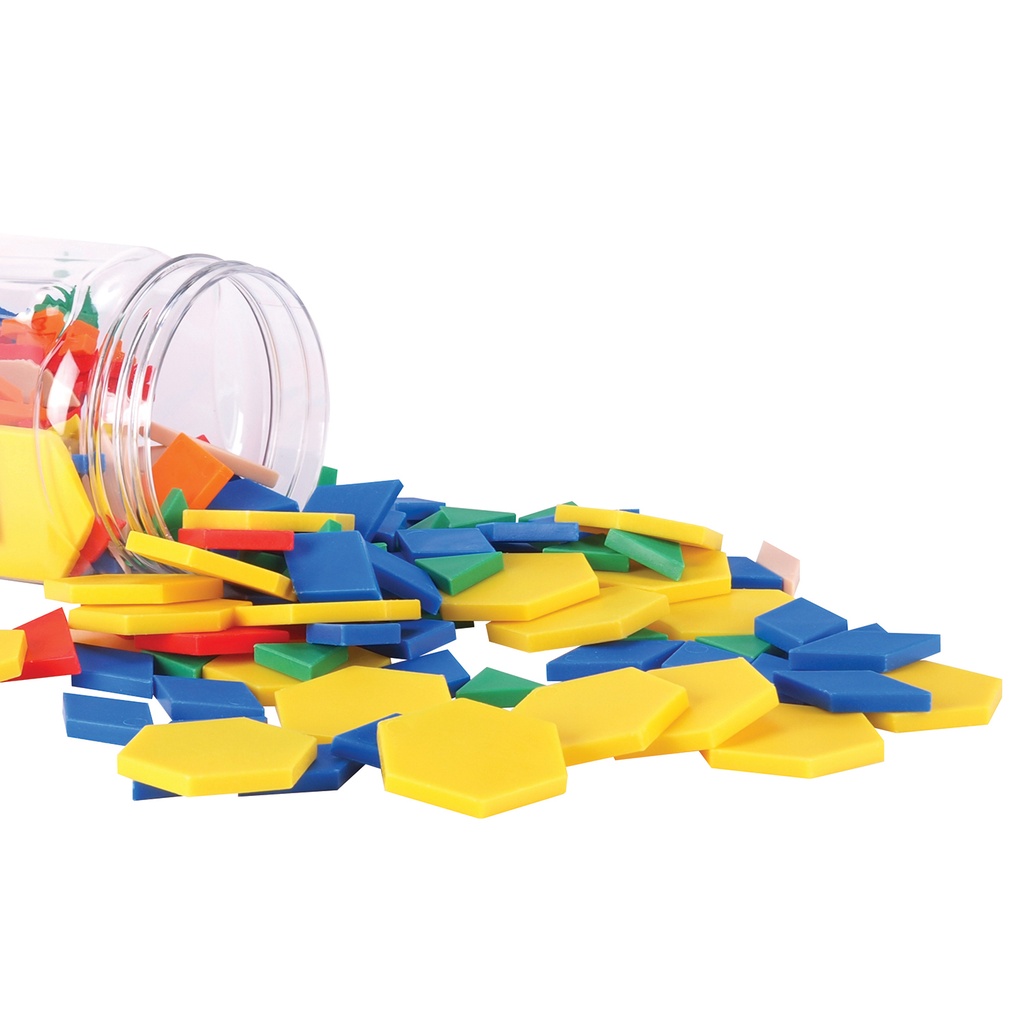 Plastic Pattern Blocks Set of 250