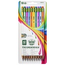 Presharpened Neon Stripes #2 Soft Pencils 60ct