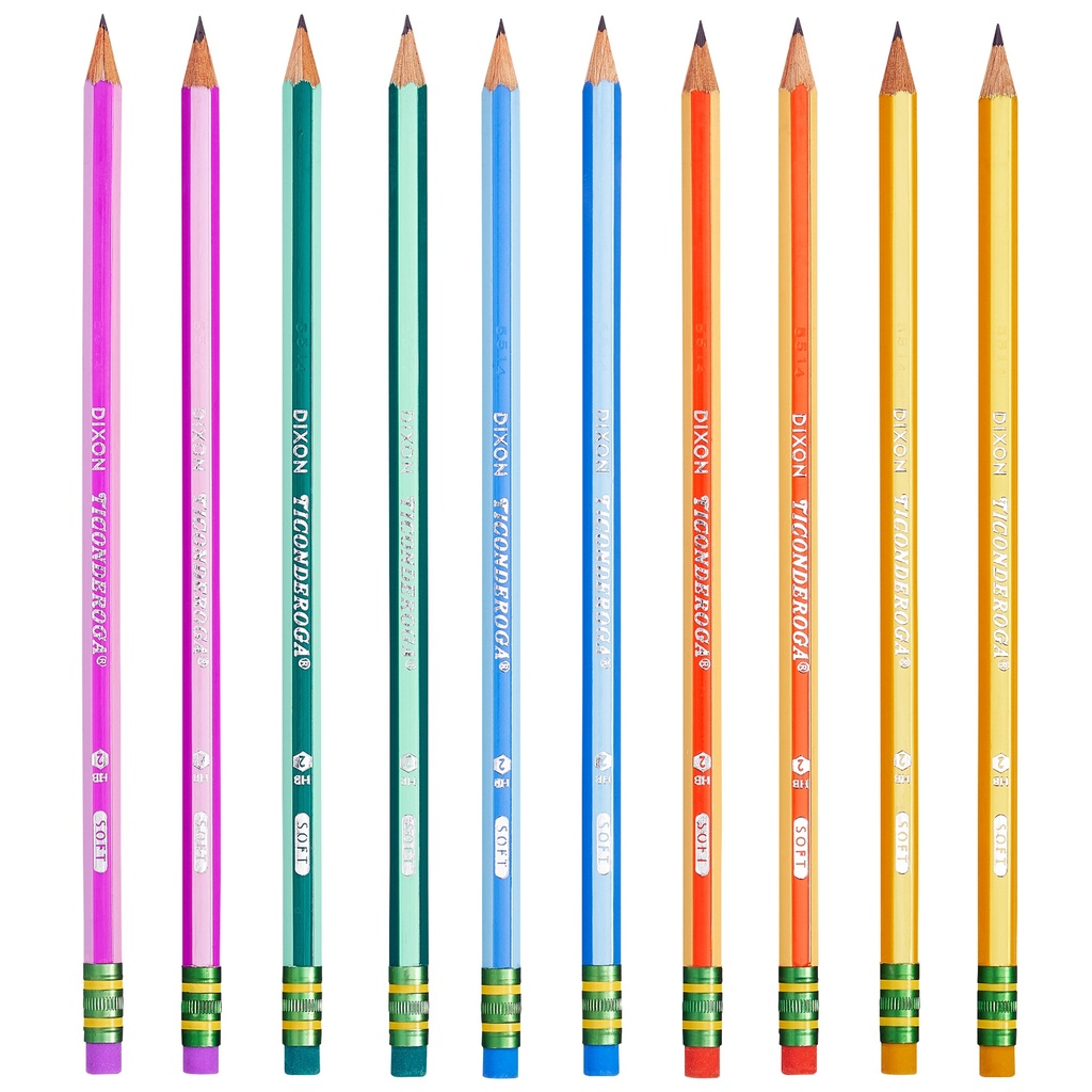 Presharpened Neon Stripes #2 Soft Pencils 60ct