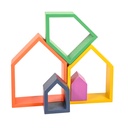 Rainbow Architect Houses Set of 7