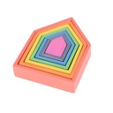 Rainbow Architect Houses Set of 7