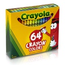 Regular Size Crayons 64 Count with Sharpener