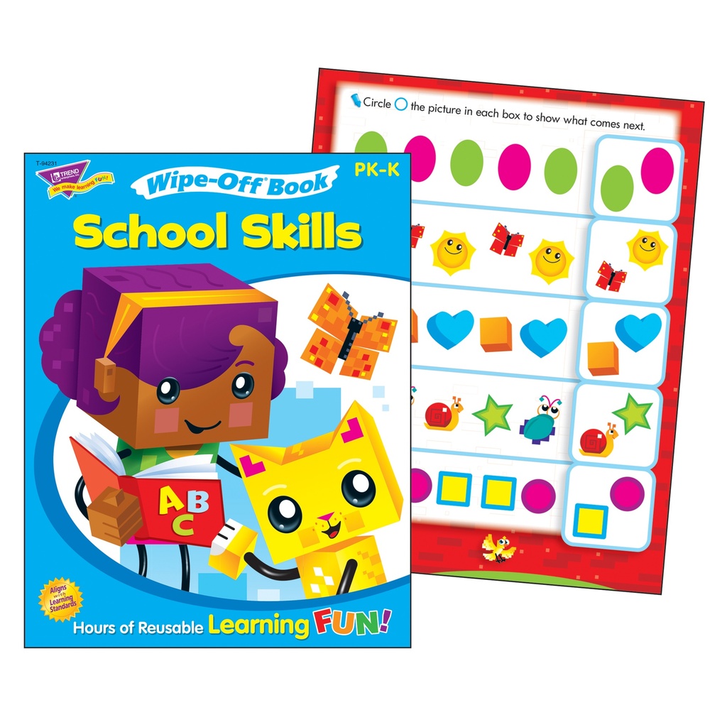 School Skills Wipe-Off® Book Wipe-Off® Book