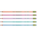 Sharpened Pastel Wooden Pencils 54ct