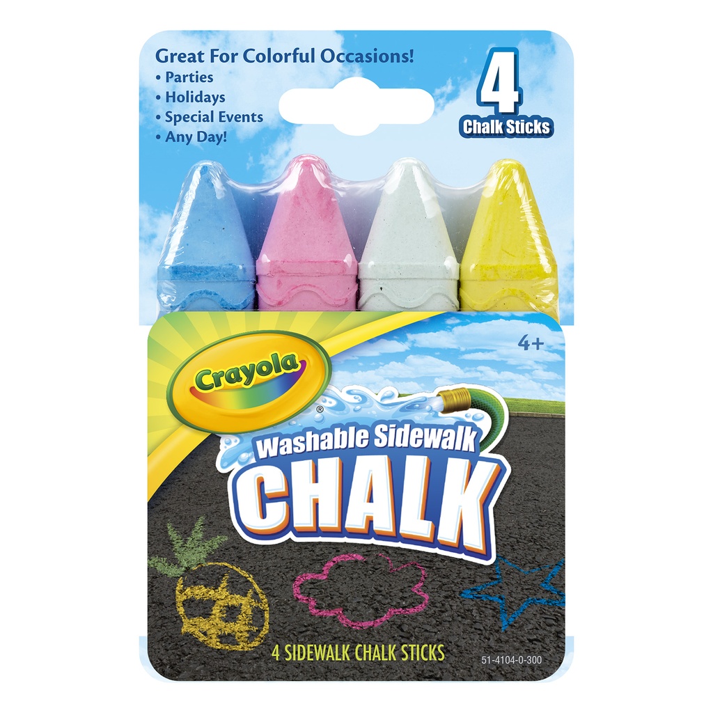 Sidewalk Chalk 12 Packs of 4