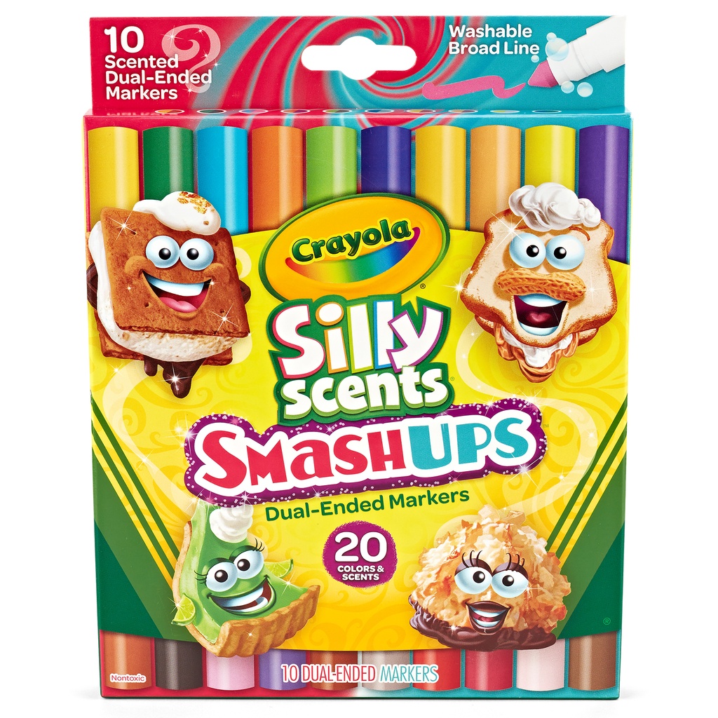 Silly Scents Smash Ups Dual-Ended Washable Markers 10 Count