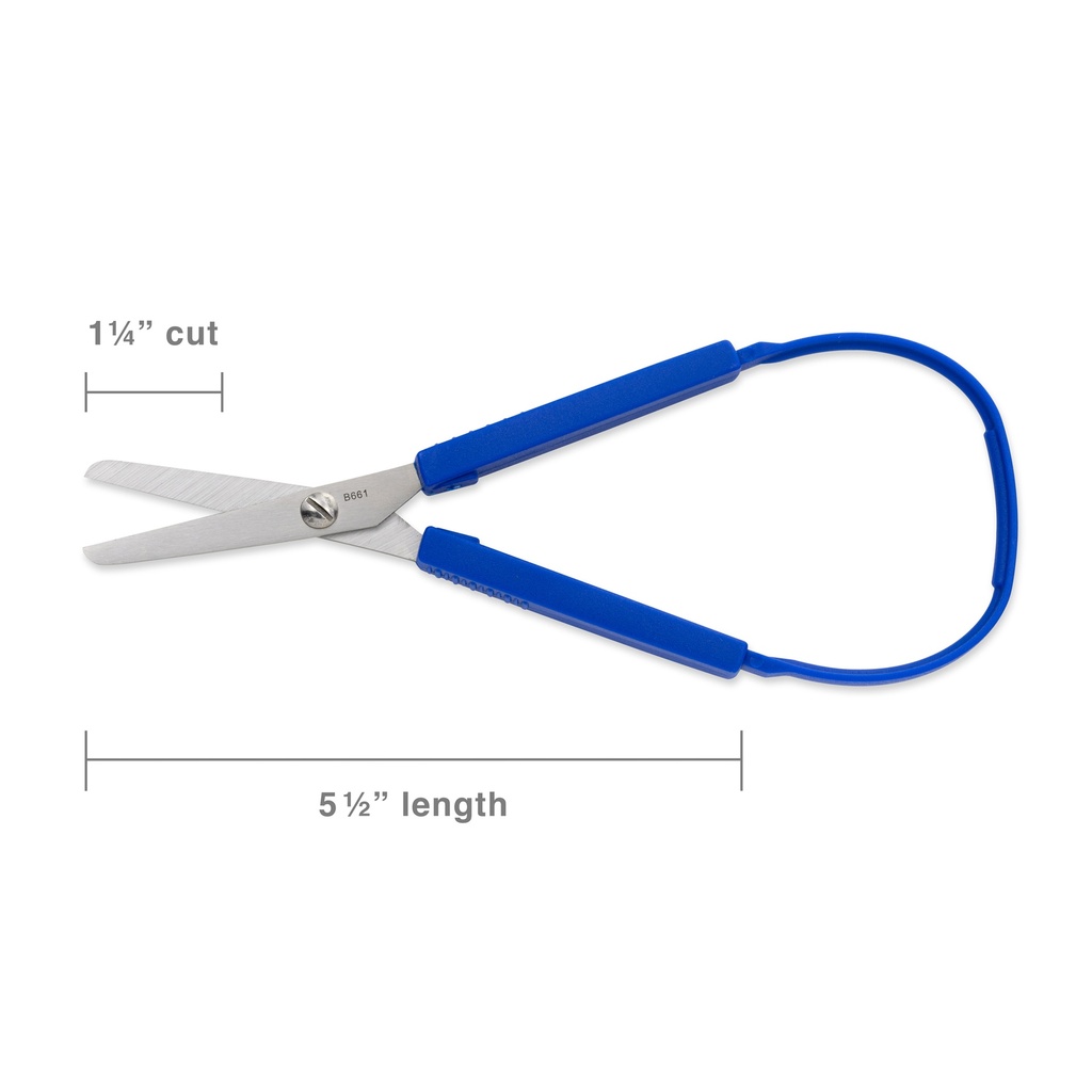 Snippy® Blunt Tip Easy Spring Loop Scissors