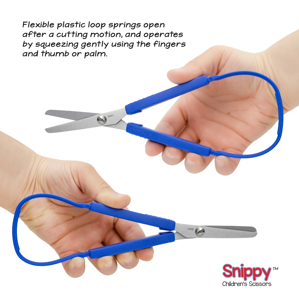 Snippy® Blunt Tip Easy Spring Loop Scissors