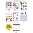 Spanish Number Sense Bulletin Board Chart Set of 7