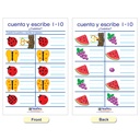 Spanish Number Sense Bulletin Board Chart Set of 7