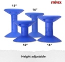 Storex Wiggle Stool Blue Height Adjustable