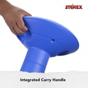 Storex Wiggle Stool Blue Carry Handle