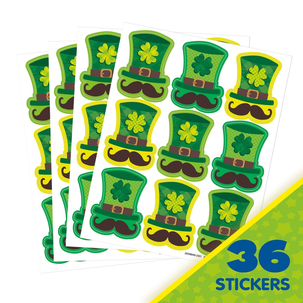 St. Pat's Hats Giant Stickers 