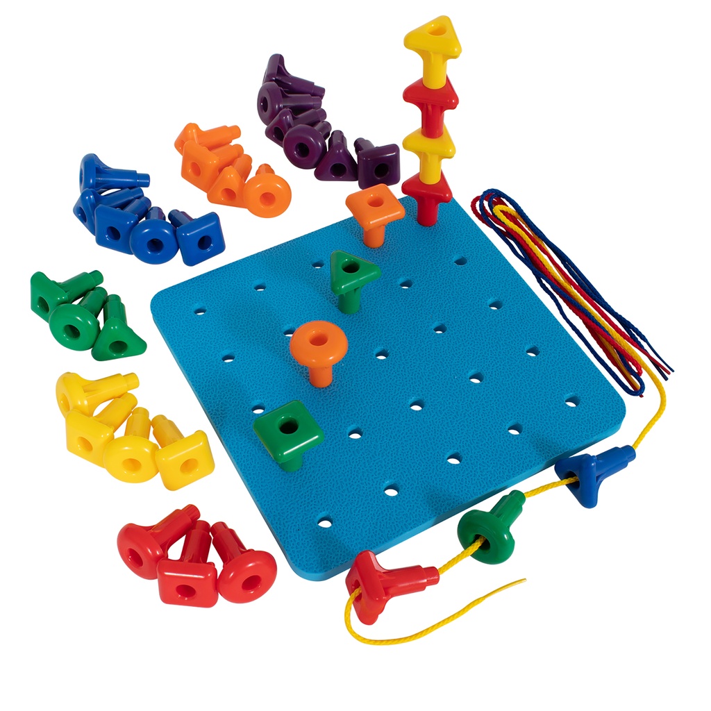 Stacking Shape Pegs & Pegboard Set