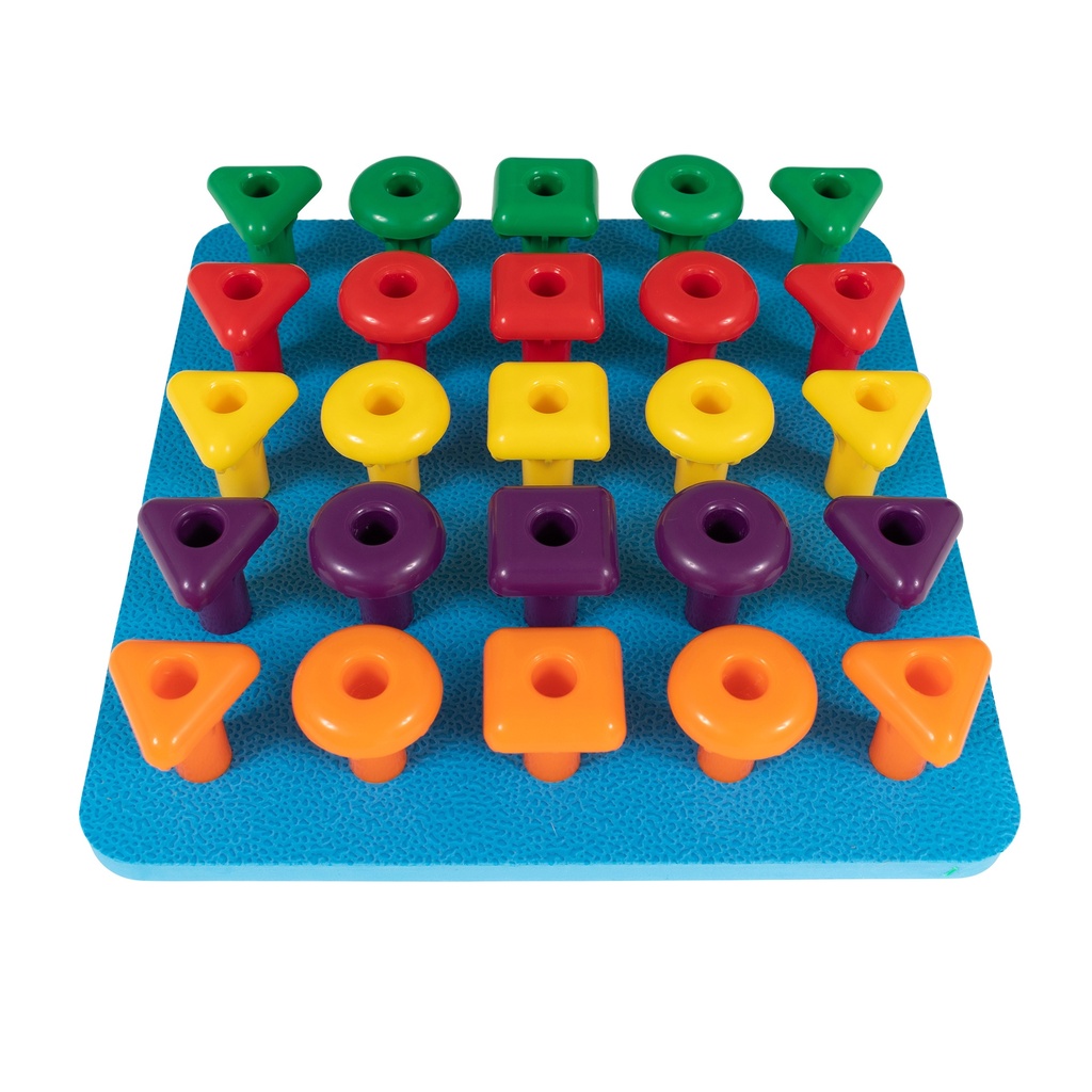 Stacking Shape Pegs & Pegboard Set