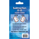 Subtraction 0-12 Flash Cards