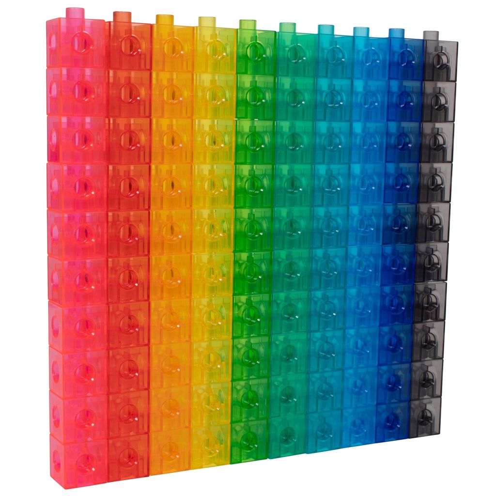 Translucent Linking Cubes Set of 100